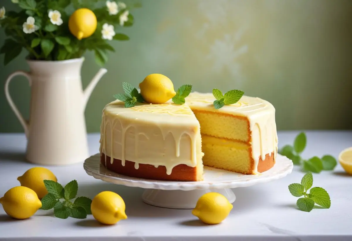 Citronkladdkaka med vit choklad – en må vara dröm! illustration